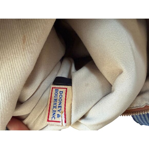 DOONEY & BOURKE Vintage Tan Brown Pebble Leather Shoulder Bag - Picture 6 of 9